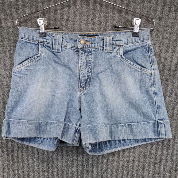 Xhilaration Womens Jean Shorts Blue Size 5 Denim Cotton Pockets Belt Loops - Picture 2 of 10